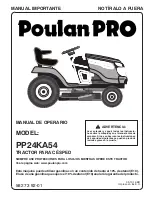 Preview for 33 page of Poulan Pro PP24KA54 Operator'S Manual