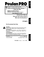 Предварительный просмотр 1 страницы Poulan Pro PP338PT User Manual