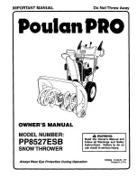 Poulan Pro PP8527ESB Owner'S Manual предпросмотр