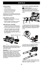 Предварительный просмотр 22 страницы Poulan Pro PPB40AB Instruction Manual