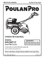 Poulan Pro PPCRT17 Operator'S Manual preview