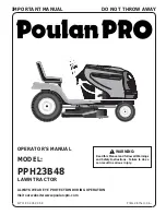 Предварительный просмотр 1 страницы Poulan Pro PPH23B48 Operator'S Manual