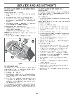 Предварительный просмотр 22 страницы Poulan Pro PPH23B48 Operator'S Manual