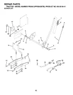 Предварительный просмотр 42 страницы Poulan Pro PPR2042STB Owner'S Manual