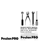 Poulan Pro PR160Y21RDP Repair Parts Manual preview