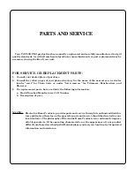 Preview for 48 page of Poulan Pro PR1742STD Owner'S Manual