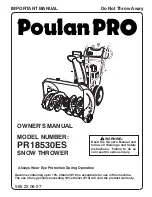 Preview for 1 page of Poulan Pro PR18530ES Owner'S Manual