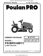 Poulan Pro PR20PH42STC Owner'S Manual предпросмотр