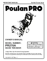 Poulan Pro PR270A Owner'S Manual предпросмотр