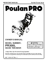 Poulan Pro PR300L Owner'S Manual предпросмотр