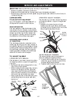 Preview for 27 page of Poulan Pro PR625Y22RHP Operator'S Manual