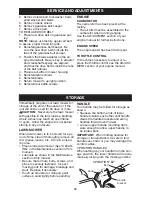 Preview for 32 page of Poulan Pro PR625Y22RHP Operator'S Manual