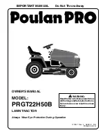 Preview for 1 page of Poulan Pro PRGT22H50B Owner'S Manual