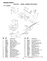 Предварительный просмотр 43 страницы Poulan Pro PRGT22H50D Owner'S Manual