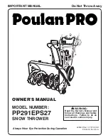 Poulan Pro Pro 96198002900 Owner'S Manual предпросмотр