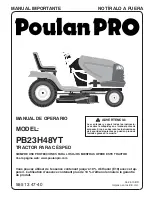 Предварительный просмотр 31 страницы Poulan Pro PRO PB23H48YT Operator'S Manual