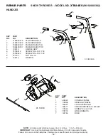 Предварительный просмотр 8 страницы Poulan Pro SNOW THROWER XT824ES Illustrated Parts List