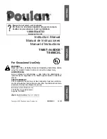 Poulan Pro TWIST-N-EDGE TE450CXL Instruction Manual предпросмотр