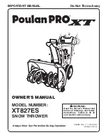 Poulan Pro XT 428863 Owner'S Manual preview