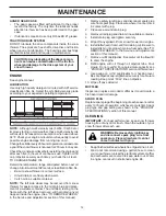 Предварительный просмотр 14 страницы Poulan Pro XT 436840 Owner'S Manual