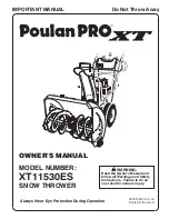 Poulan Pro XT 437970 Owner'S Manual предпросмотр