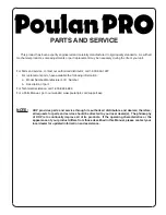 Предварительный просмотр 32 страницы Poulan Pro XT22H54 Operator'S Manual