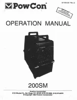 Preview for 1 page of PowCon 200SM Operation Manual