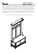 Предварительный просмотр 1 страницы Powell 383-258 Assembly Instructions Manual