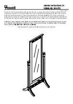 Powell 383-773 Assembly Instructions предпросмотр