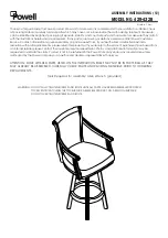 Предварительный просмотр 1 страницы Powell 429-432B Assembly Instructions