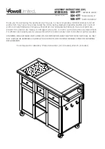 Предварительный просмотр 1 страницы Powell 533-477 Assembly Instructions Manual