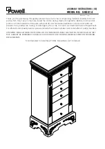 Предварительный просмотр 1 страницы Powell 582-314 Assembly Instructions