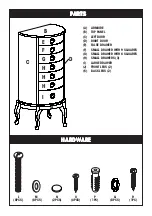 Предварительный просмотр 2 страницы Powell 604-318A Assembly Instructions