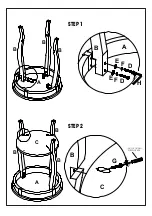 Предварительный просмотр 3 страницы Powell 879-351 Assembly Instructions