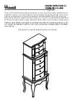 Powell 881-315A Assembly Instructions Manual предпросмотр