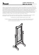 Powell 993-230A Assembly Instructions предпросмотр