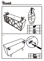 Preview for 4 page of Powell KEANU MANGO 21A2076 Assembly Instructions Manual