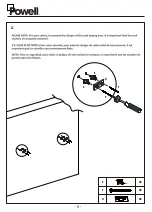 Предварительный просмотр 5 страницы Powell KIANA 21A2073 Manual