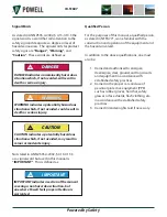 Предварительный просмотр 3 страницы Powell PV 38 IB-51807 Manual