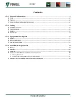 Предварительный просмотр 4 страницы Powell PV 38 IB-51807 Manual