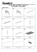 Предварительный просмотр 5 страницы PowellKids Easton Bunk Bed 16Y8185BB Assembly Manual