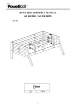 Предварительный просмотр 10 страницы PowellKids Easton Bunk Bed 16Y8185BB Assembly Manual