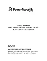 Power Acoustik AC-3B Operating Instructions Manual preview