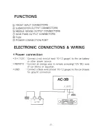 Preview for 5 page of Power Acoustik AC-3B Operating Instructions Manual