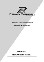 Preview for 1 page of Power Acoustik AWB-10 Owner'S Manual