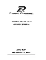 Preview for 1 page of Power Acoustik AWB-12P Owner'S Manual