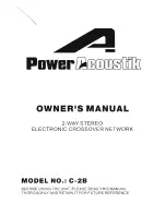 Предварительный просмотр 1 страницы Power Acoustik C-2B Owner'S Manual