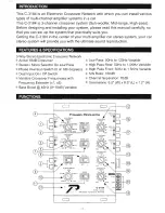 Preview for 2 page of Power Acoustik C-3184 Owner'S Manual