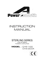 Power Acoustik CH2-100 Instruction Manual предпросмотр