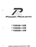 Preview for 1 page of Power Acoustik FUBAR-10W Owner'S Manual